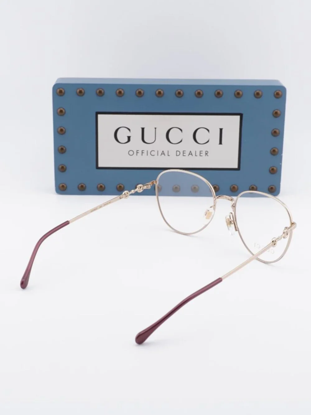 Gucci GG0880O 002 Square Eyeglasses - Havana/Gold 51mm